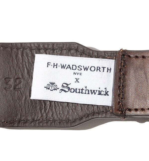 SHIPS「【SHIPS EXCLUSIVE】Southwick: F.H. WADSWORTH Leather Tab Belt」|ベルト|