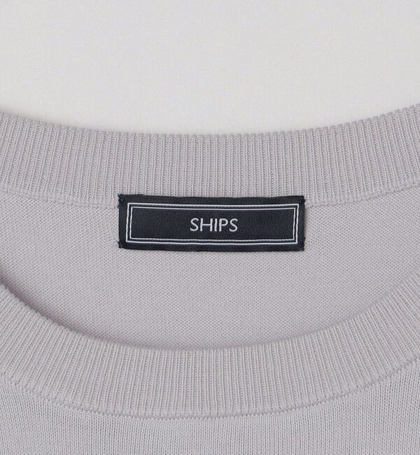 SHIPS「SHIPS: シーアイランド コットン クールネック 無地 ニット」|ニット・セーター|