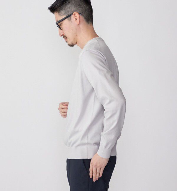 SHIPS「SHIPS: シーアイランド コットン クールネック 無地 ニット」|ニット・セーター|