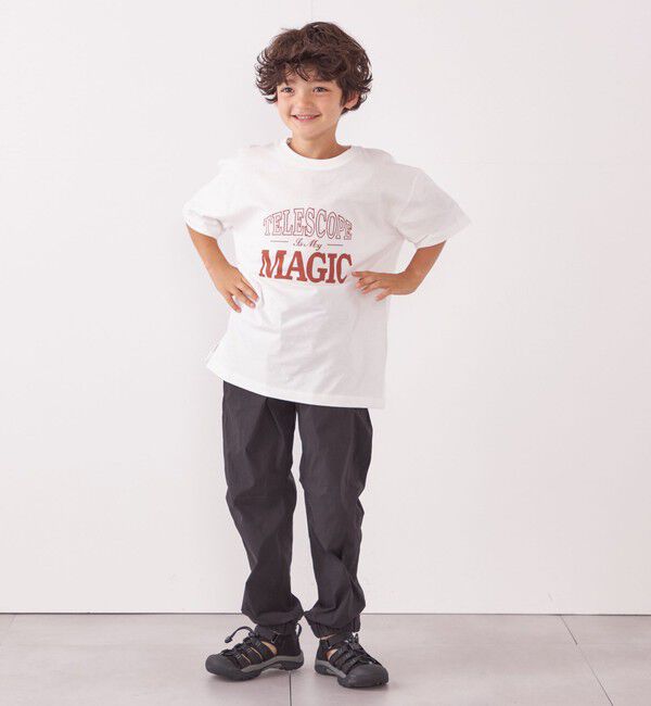 SHIPS any「SHIPS any: プリント &times; 刺繍 ロゴ Tシャツ<KIDS>」|Tシャツ・カットソー|