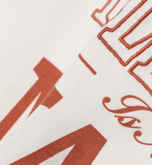 SHIPS any「SHIPS any: プリント &times; 刺繍 ロゴ Tシャツ<KIDS>」|Tシャツ・カットソー|