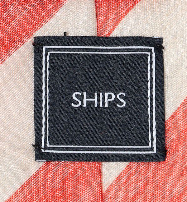 SHIPS「SHIPS: リネン シルク ワイド ストライプ ネクタイ」|ネクタイ・蝶ネクタイ|