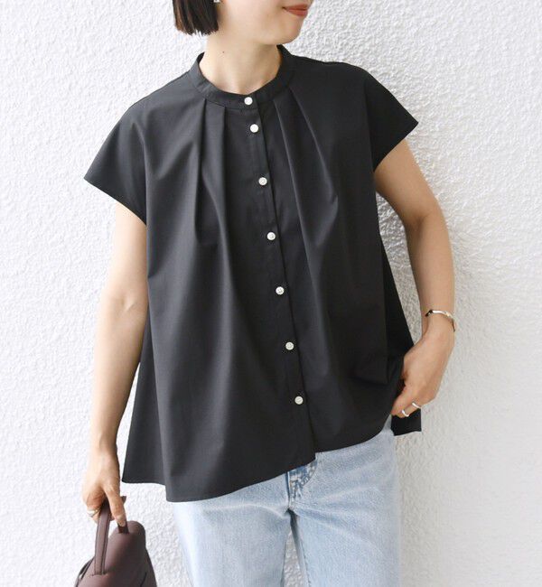 SHIPS for women「〈手洗い可能〉裾 フレア フレンチ スリーブ ブラウス」|シャツ・ブラウス|