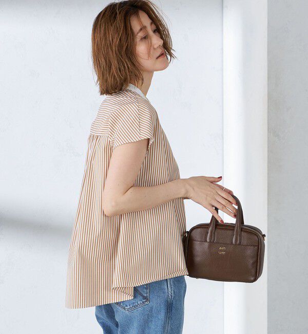 SHIPS for women「〈手洗い可能〉裾 フレア フレンチ スリーブ ブラウス」|シャツ・ブラウス|