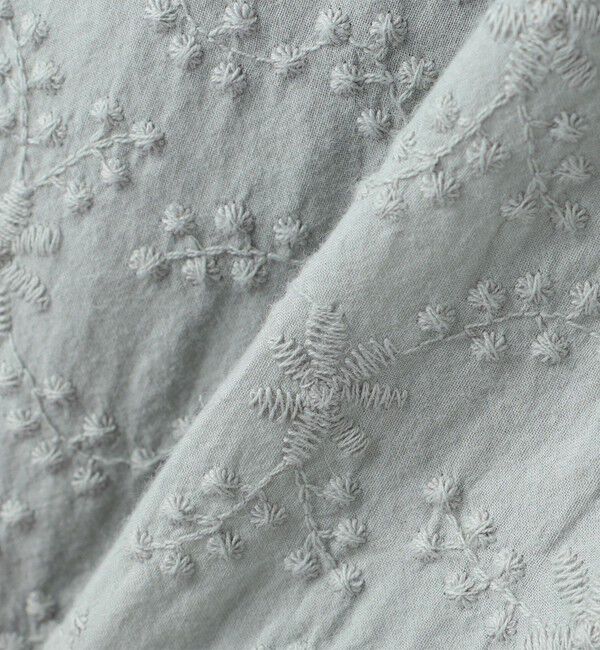 SHIPS KIDS「SHIPS KIDS:140～150cm / 刺繍 カラー ブラウス」|シャツ・ブラウス|