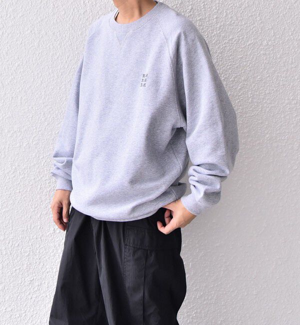 SHIPS any「【WEB限定】SHIPS any: BLAH BLAH BLAH. ワンポイント 刺繍 ラグラン ルーズ スウェット◇」|スウェット・ジャージ|