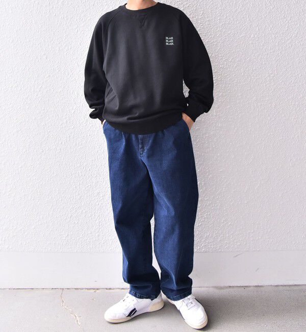 SHIPS any「【WEB限定】SHIPS any: BLAH BLAH BLAH. ワンポイント 刺繍 ラグラン ルーズ スウェット◇」|スウェット・ジャージ|