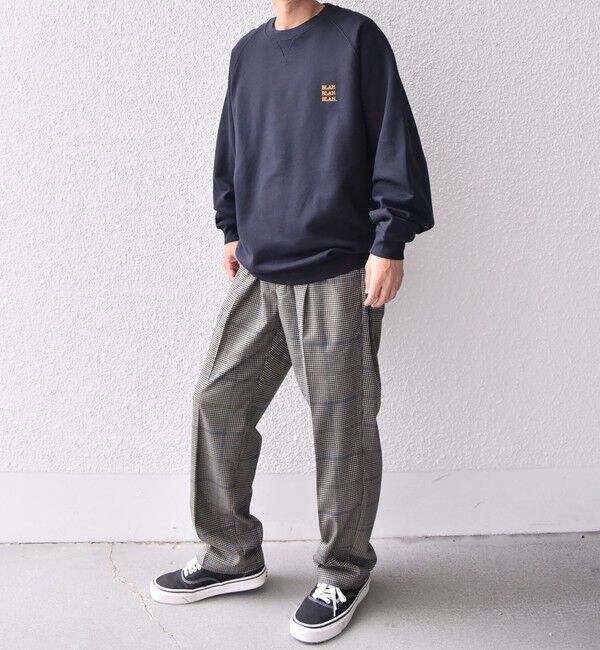 SHIPS any「【WEB限定】SHIPS any: BLAH BLAH BLAH. ワンポイント 刺繍 ラグラン ルーズ スウェット◇」|スウェット・ジャージ|