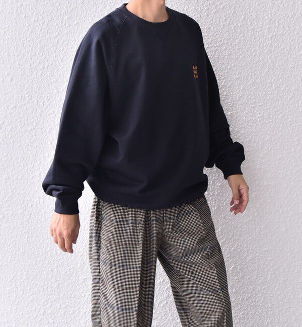 SHIPS any「【WEB限定】SHIPS any: BLAH BLAH BLAH. ワンポイント 刺繍 ラグラン ルーズ スウェット◇」|スウェット・ジャージ|