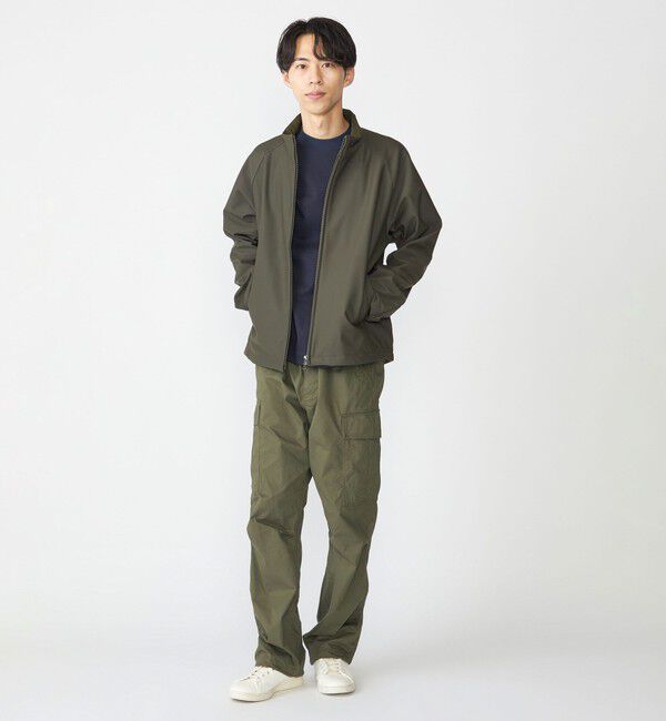 SHIPS「SHIPS:〈洗濯機可能〉ポンチ 裏フリース ストレッチ ブルゾン」|ブルゾン・スタジャン|