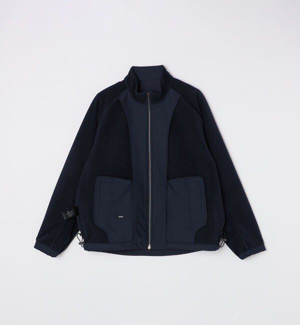 SHIPS「SHIPS:〈洗濯機可能〉ポンチ 裏フリース ストレッチ ブルゾン」|ブルゾン・スタジャン|
