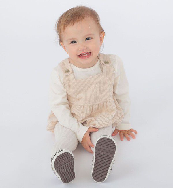 SHIPS KIDS「SHIPS KIDS:80～90cm / コーデュロイ オーバーオール ロンパース」|ロンパース|