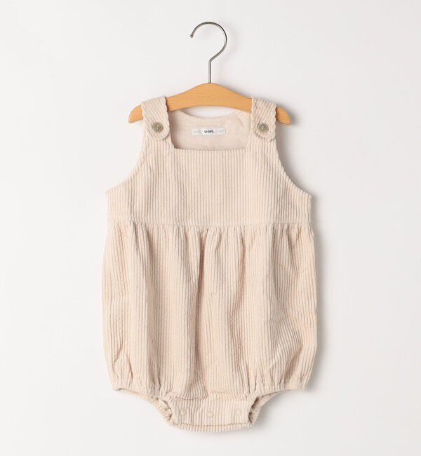 SHIPS KIDS「SHIPS KIDS:80～90cm / コーデュロイ オーバーオール ロンパース」|ロンパース|