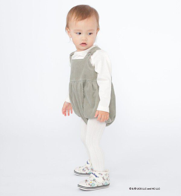 SHIPS KIDS「SHIPS KIDS:80～90cm / コーデュロイ オーバーオール ロンパース」|ロンパース|