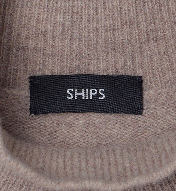 SHIPS「SHIPS:〈手洗い可能〉ソフト ウール モックネック ニット（アンサンブル対応）」|ニット・セーター|