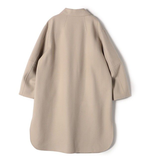 SHIPS for women「SHIPS Primary Navy Label:メルトン リバー ステンカラー コート」|ステンカラーコート|