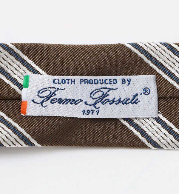 SHIPS「SHIPS: フォサッティ シルク コットン ストライプ ネクタイ」|ネクタイ・蝶ネクタイ|