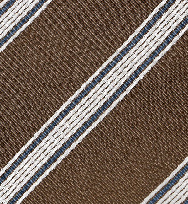 SHIPS「SHIPS: フォサッティ シルク コットン ストライプ ネクタイ」|ネクタイ・蝶ネクタイ|