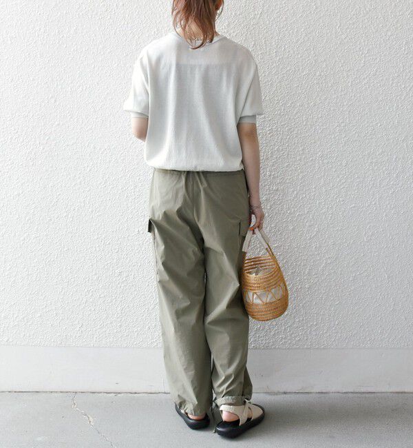 SHIPS any「SHIPS any:〈接触冷感/手洗い可能〉ビジュー ヘンリーネック ニット プルオーバー」|ニット・セーター|