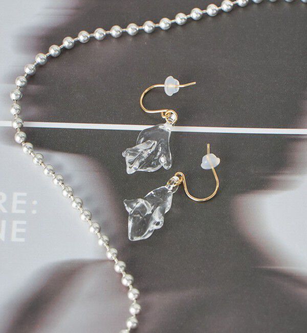 SHIPS for women「【SHIPS別注】HARIO:ウェーブ ピアス」|ピアス|