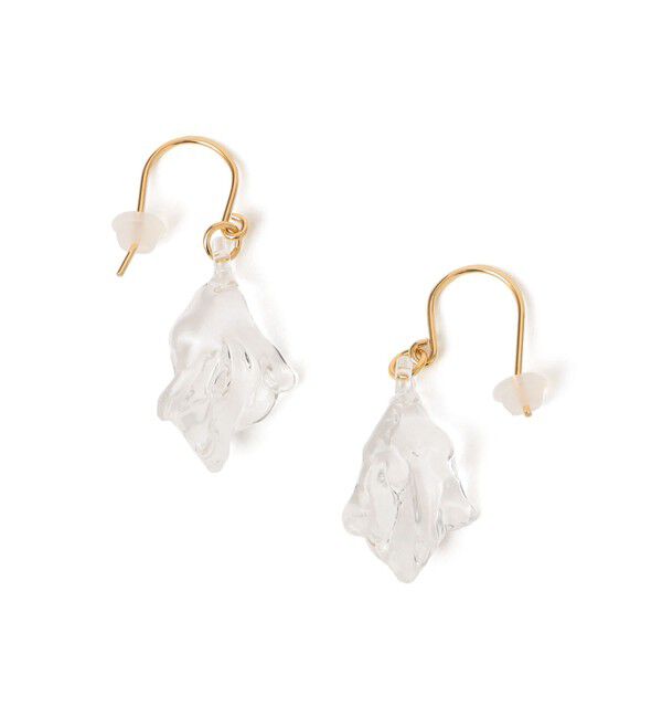 SHIPS for women「【SHIPS別注】HARIO:ウェーブ ピアス」|ピアス|