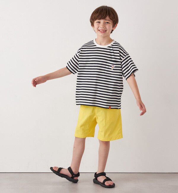 SHIPS any「【SHIPS any別注】UNIVERSAL OVERALL: ボーダー Tシャツ <KIDS>」|Tシャツ・カットソー|