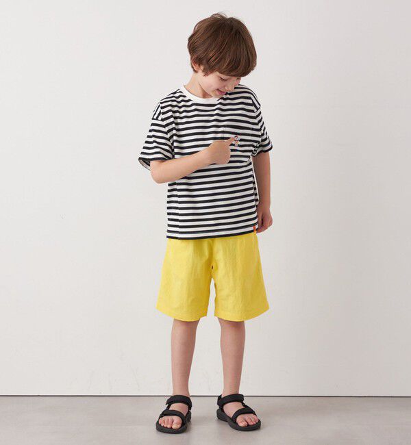 SHIPS any「【SHIPS any別注】UNIVERSAL OVERALL: ボーダー Tシャツ <KIDS>」|Tシャツ・カットソー|