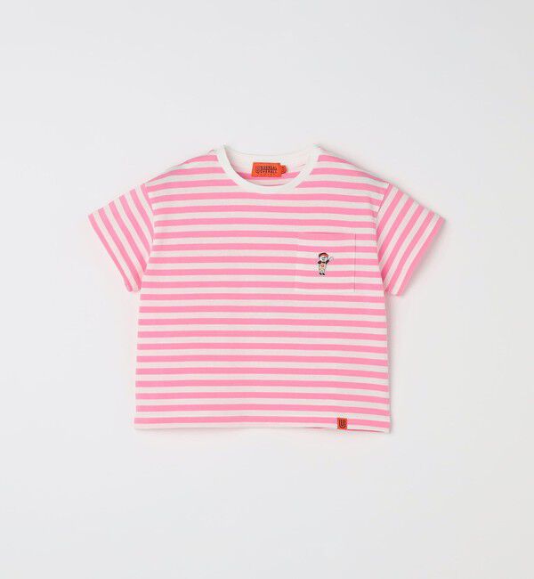 SHIPS any「【SHIPS any別注】UNIVERSAL OVERALL: ボーダー Tシャツ <KIDS>」|Tシャツ・カットソー|