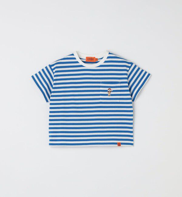 SHIPS any「【SHIPS any別注】UNIVERSAL OVERALL: ボーダー Tシャツ <KIDS>」|Tシャツ・カットソー|