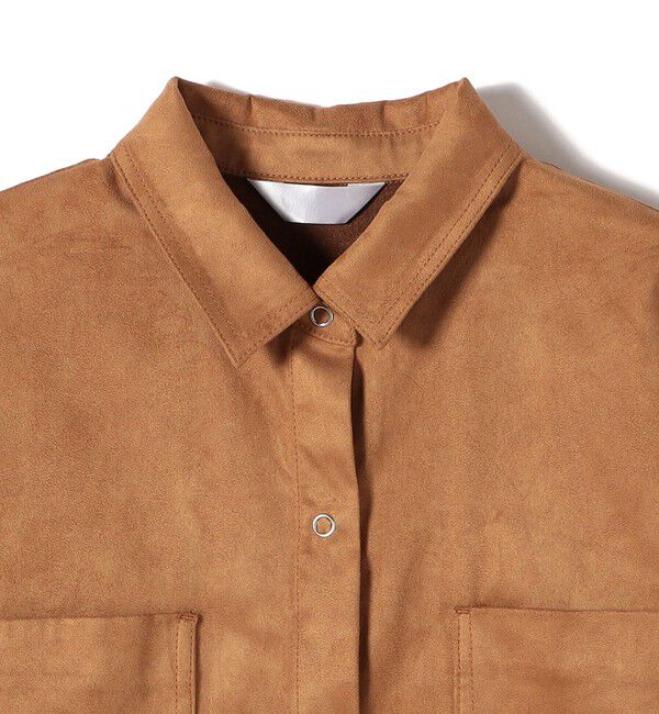 SHIPS Colors 「SHIPS Colors:フェイクスエード（ポリエステル）シャツ◇」|シャツ・ブラウス|