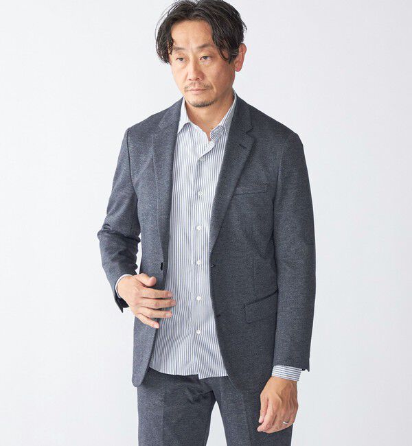 SHIPS「SHIPS:〈洗濯機可能〉アクティブ ジャージー ジャケット(セットアップ対応)」|テーラードジャケット|