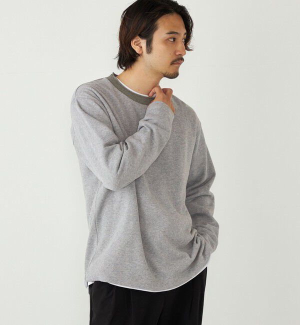 SHIPS Colors 「SHIPS Colors:〈手洗い可能〉ニットライク ロングスリーブ Tシャツ (ロンT)」|Tシャツ・カットソー|