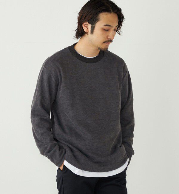 SHIPS Colors 「SHIPS Colors:〈手洗い可能〉ニットライク ロングスリーブ Tシャツ (ロンT)」|Tシャツ・カットソー|