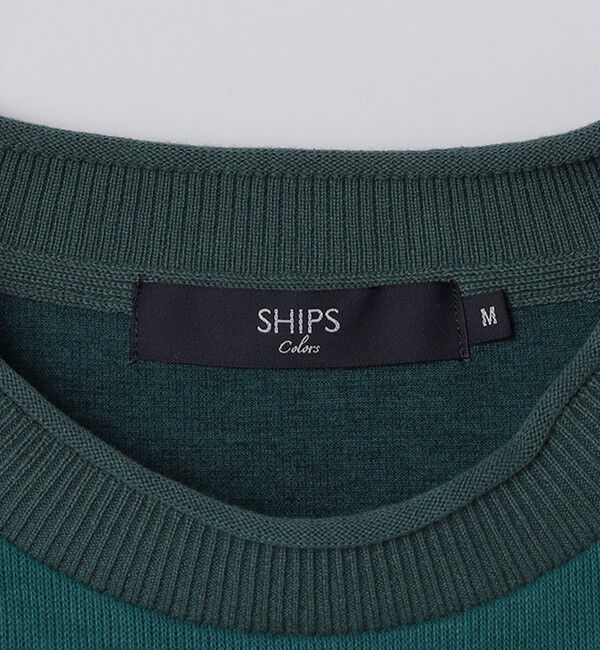 SHIPS Colors 「SHIPS Colors:〈手洗い可能〉ニットライク ロングスリーブ Tシャツ (ロンT)」|Tシャツ・カットソー|