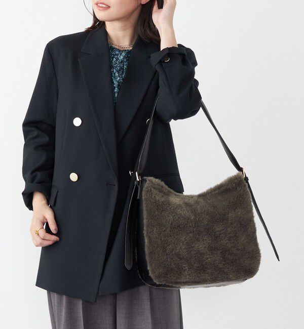 SHIPS Colors 「SHIPS Colors:ボア コンビ ワンショルダー バッグ」|ショルダー・メッセンジャー|