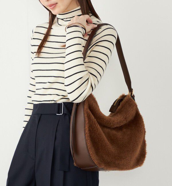 SHIPS Colors 「SHIPS Colors:ボア コンビ ワンショルダー バッグ」|ショルダー・メッセンジャー|