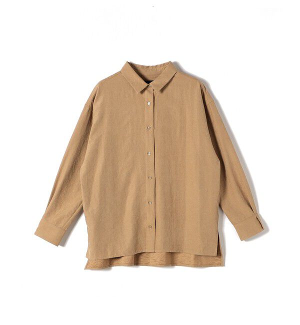 SHIPS Colors 「SHIPS Colors:〈手洗い可能〉バック サテン オーバー シャツ」|シャツ・ブラウス|