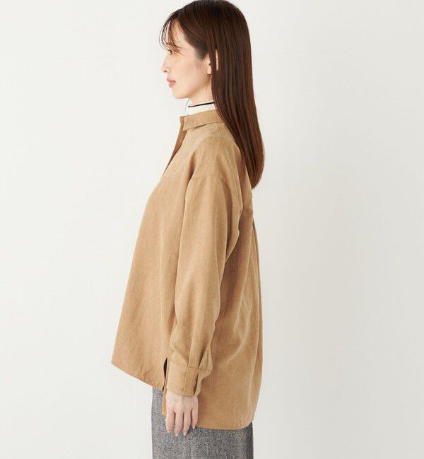 SHIPS Colors 「SHIPS Colors:〈手洗い可能〉バック サテン オーバー シャツ」|シャツ・ブラウス|