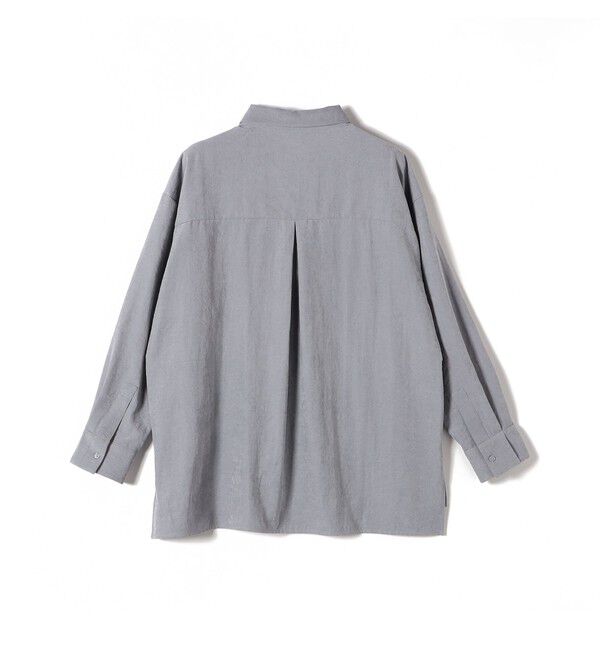 SHIPS Colors 「SHIPS Colors:〈手洗い可能〉バック サテン オーバー シャツ」|シャツ・ブラウス|