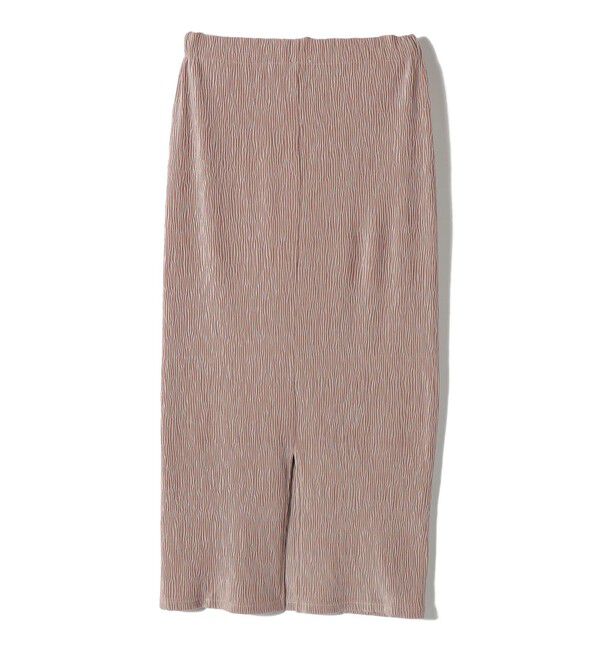 SHIPS Colors 「SHIPS Colors:〈手洗い可能〉ポリエステル ベロア プリーツ タイトスカート」|スカート|