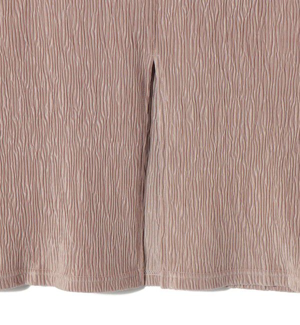 SHIPS Colors 「SHIPS Colors:〈手洗い可能〉ポリエステル ベロア プリーツ タイトスカート」|スカート|