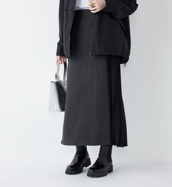 SHIPS Colors 「SHIPS Colors:〈手洗い可能〉プリーツ コンビ スカート」|スカート|