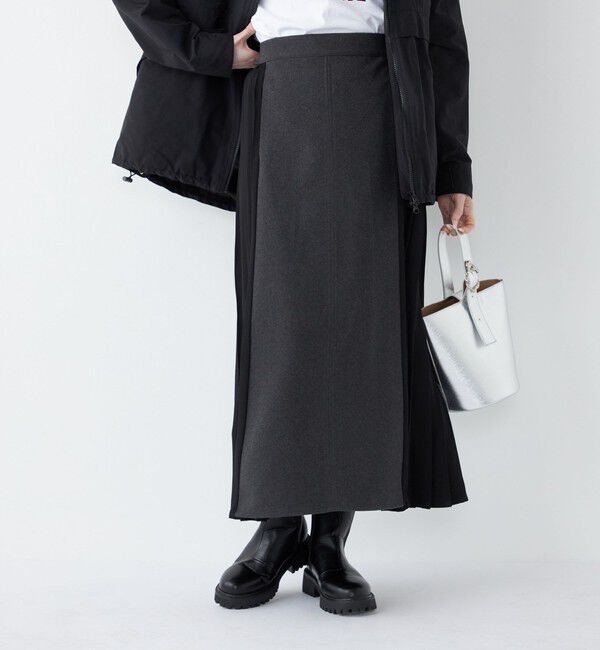 SHIPS Colors 「SHIPS Colors:〈手洗い可能〉プリーツ コンビ スカート」|スカート|