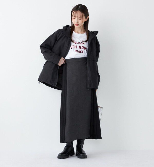 SHIPS Colors 「SHIPS Colors:〈手洗い可能〉プリーツ コンビ スカート」|スカート|