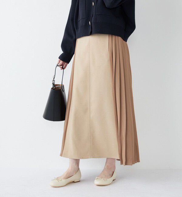 SHIPS Colors 「SHIPS Colors:〈手洗い可能〉プリーツ コンビ スカート」|スカート|