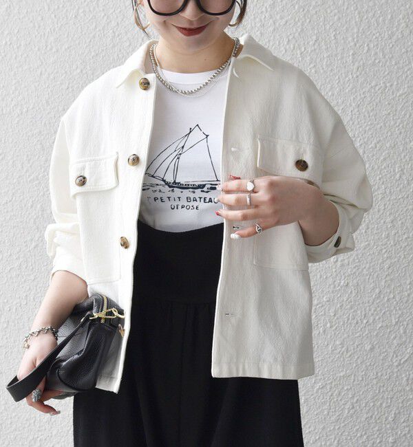 SHIPS any「《予約》SHIPS any:〈洗濯機可能〉カルゼ ショート ワーク ジャケット」|その他|