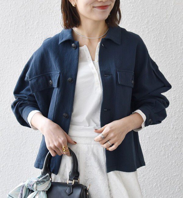 SHIPS any「《予約》SHIPS any:〈洗濯機可能〉カルゼ ショート ワーク ジャケット」|その他|