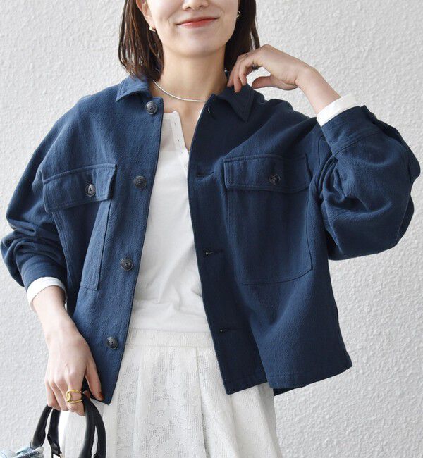 SHIPS any「《予約》SHIPS any:〈洗濯機可能〉カルゼ ショート ワーク ジャケット」|その他|