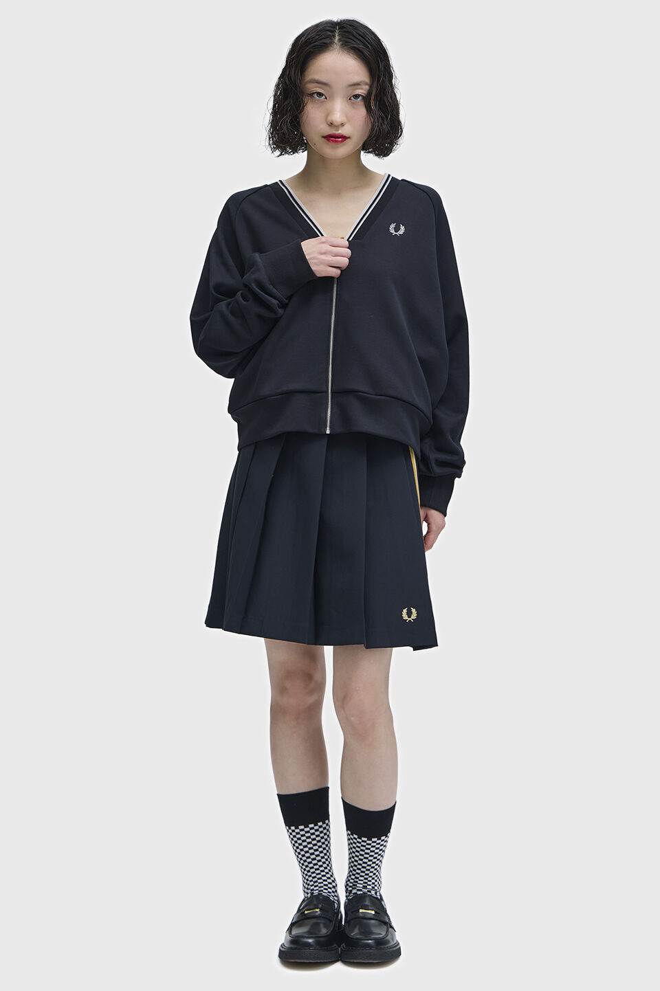 FRED PERRY 「Sheer Tipped Sweatshirt Cardigan」|カーディガン|