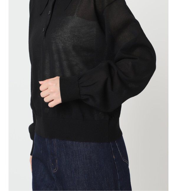 OUTDOOR PRODUCTS Usual Things「ハイゲージシアーロングスリーブニットポロシャツ」|ニット・セーター|